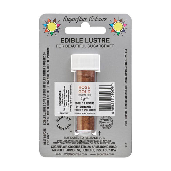 Sugarflair Edible Lustre Rose Gold